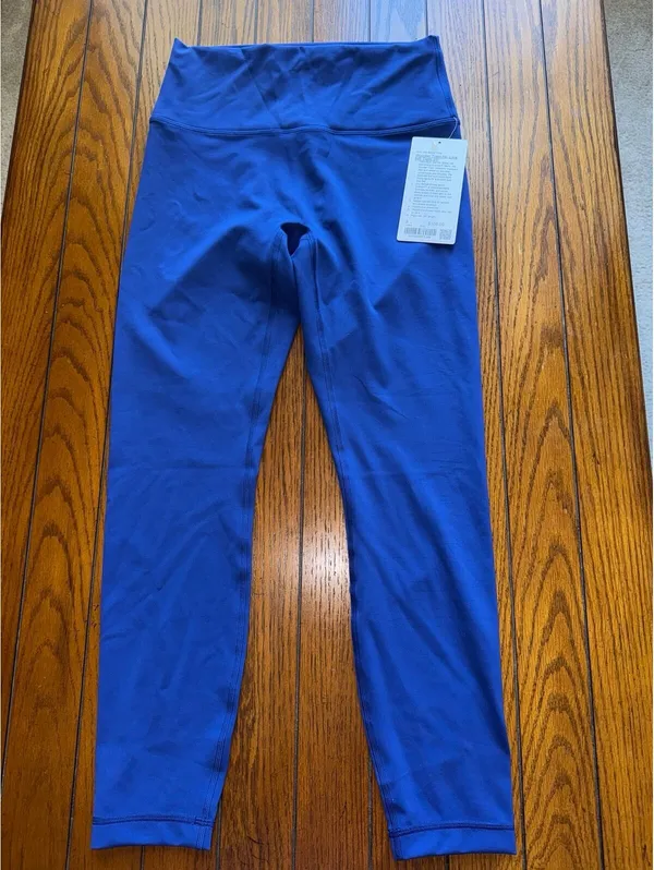 Lululemon Wunder Train No Line High Rise 25” Clubhouse Blue Size 8 NWT - Image 2