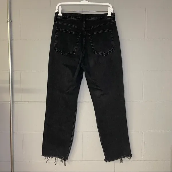 Abercrombie & Fitch The Ankle Straight Ultra High Rise in Black Size 30/10R - Image 6