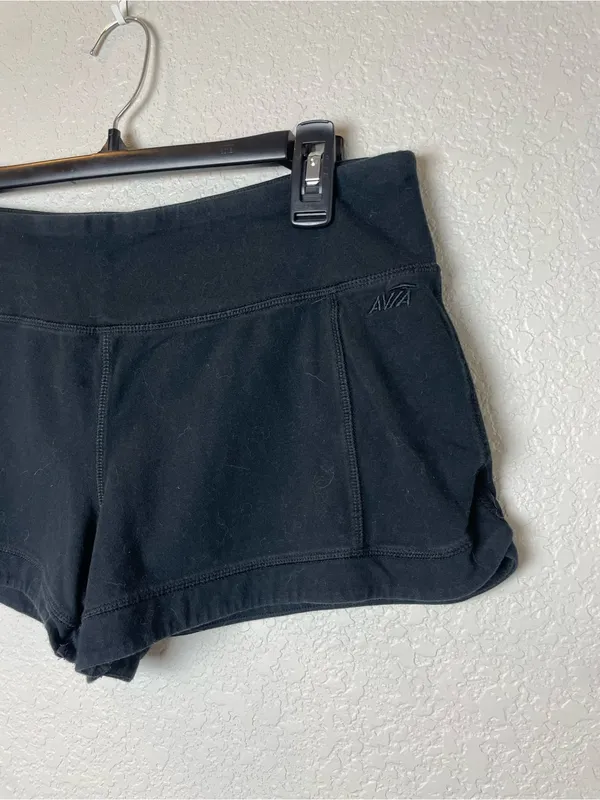 Avia Black Women's Training Shorts with Wide Waistband Size L - Image 2