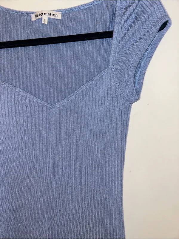 Reformation Percy Knit Dress Size Small - Image 4