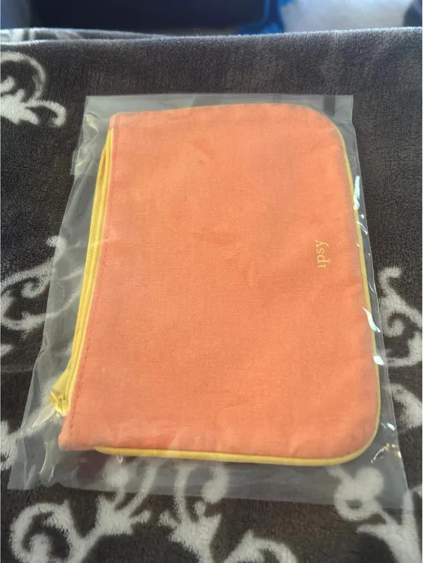 A112 Ipsy make up storage bag orange fun color - Image 2