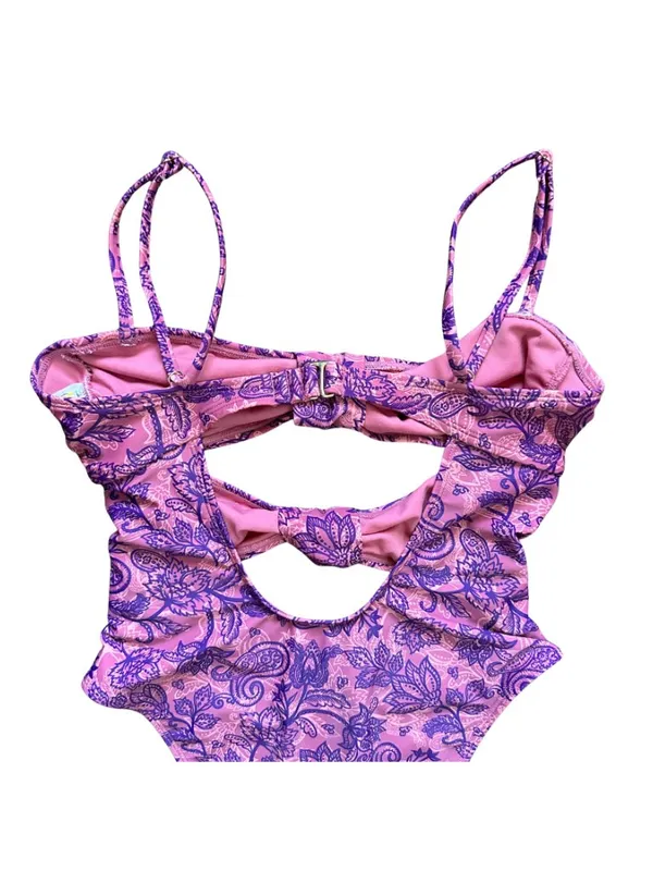 Floral Cutout One Piece Swimsuit - Image 8
