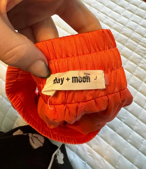day & moon skirt Orange Size L - Image 4