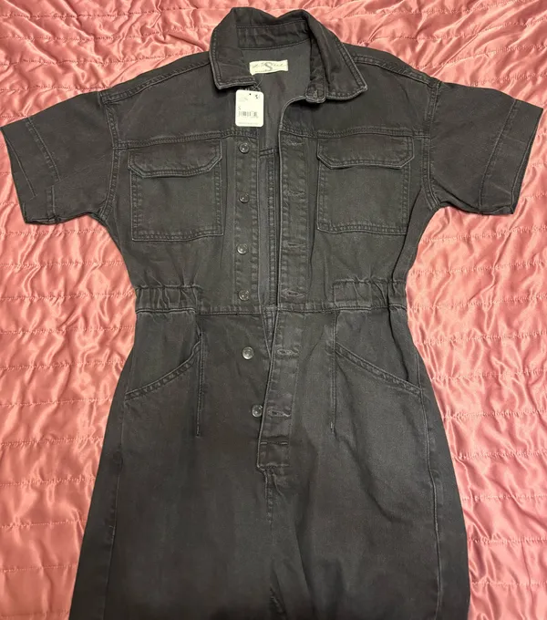 Free People Denim Romper - Image 4