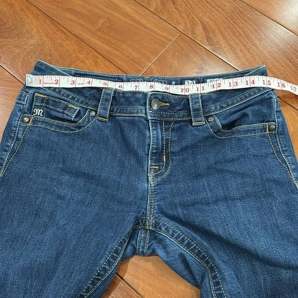 MISS ME Women's Plain Stretch Crop Skinny Zip Ankle‎ Jeans Mid Rise Blue Size 29 - Image 10