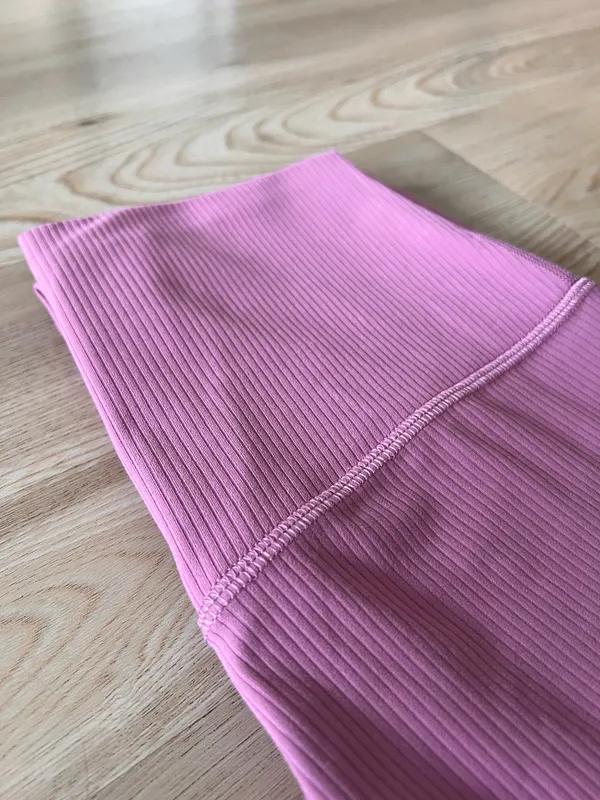 Lululemon align ribbed high rise 25 pink  - Image 4