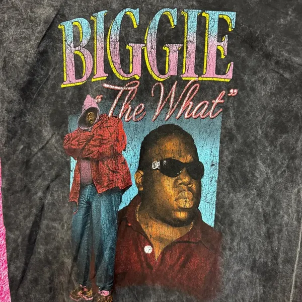 Notorious B.I.G. The What mineral wash Rap shirt size XL - Image 2