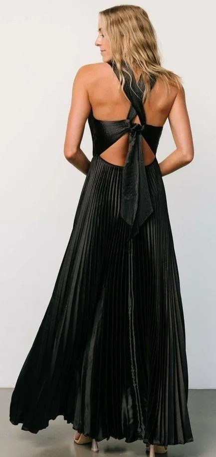 Baltic Born Sandra Pleated Maxi Dress Criss Cross New Without Tags - Image 2