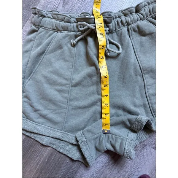 Abercrombie & Fitch High Rise Paper Bag Shorts Sage Green - Image 7