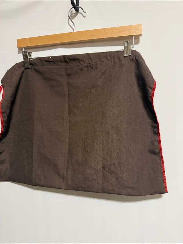 Coach Large Brown Drawstring Handbag Dust Bag Cover Red Trim‎ - Image 6