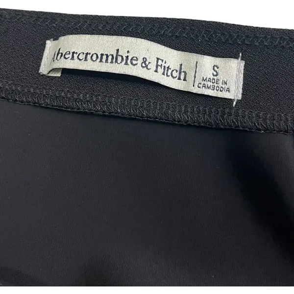 Abercrombie And Fitch Dress Womens Small Black Halter Knit Maxi Evening Formal - Image 3