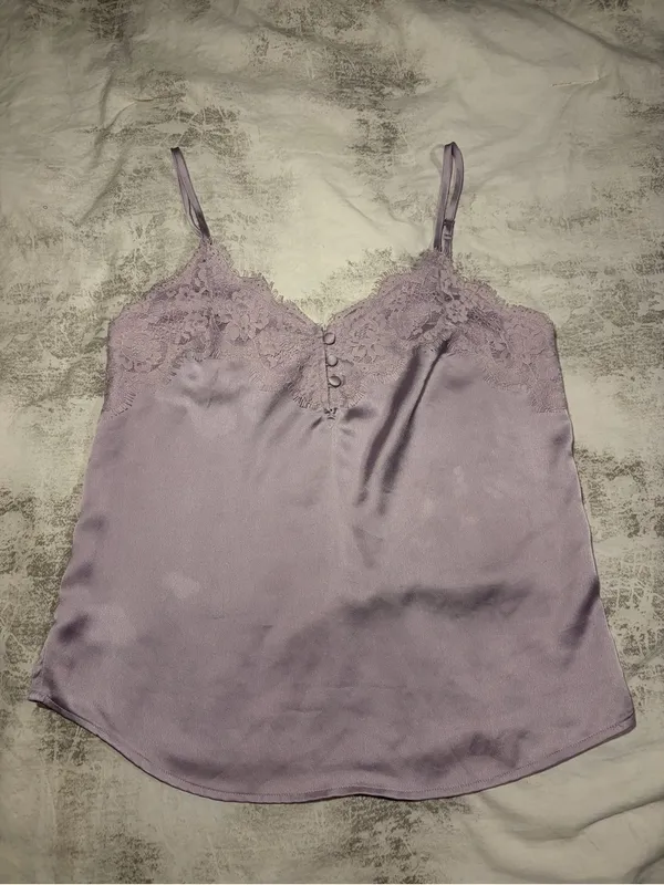 Abercrombie & Fitch Lavender Lace-Trim Cami - Image 2