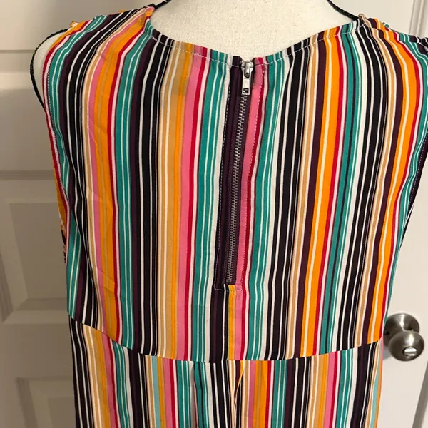 Colorful Striped Sleeveless Tank Top - Image 5
