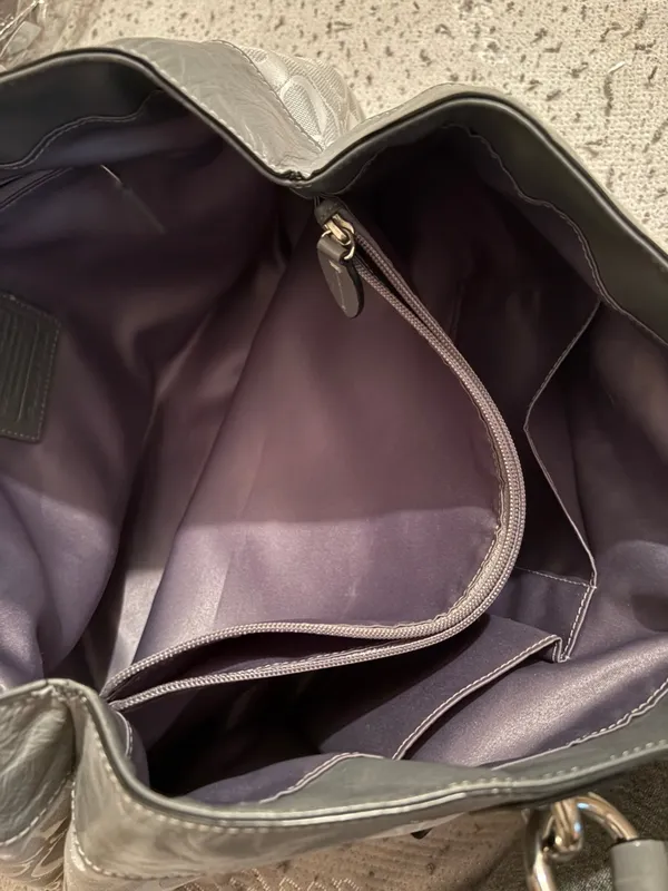 COACH Brooke Jacquard‎ Satchel Handbag Gray J1072-F15533 - Image 12