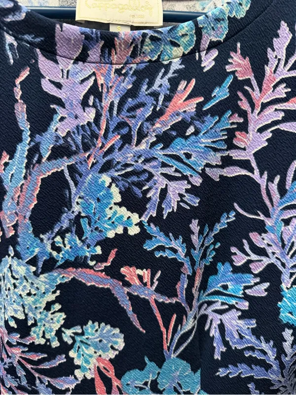 Pappagallo Navy Floral Short-Sleeve Shift Dress - Image 3
