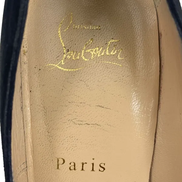 Christian Louboutin So Kate 120 Suede Pointed Toe Pumps Black Size 38 - Image 13