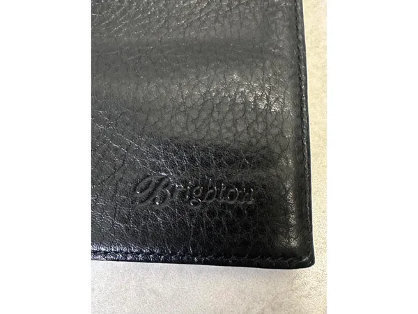 Vintage Brighton black croc-embossed leather snap button organizer/wallet/clutch - Image 2