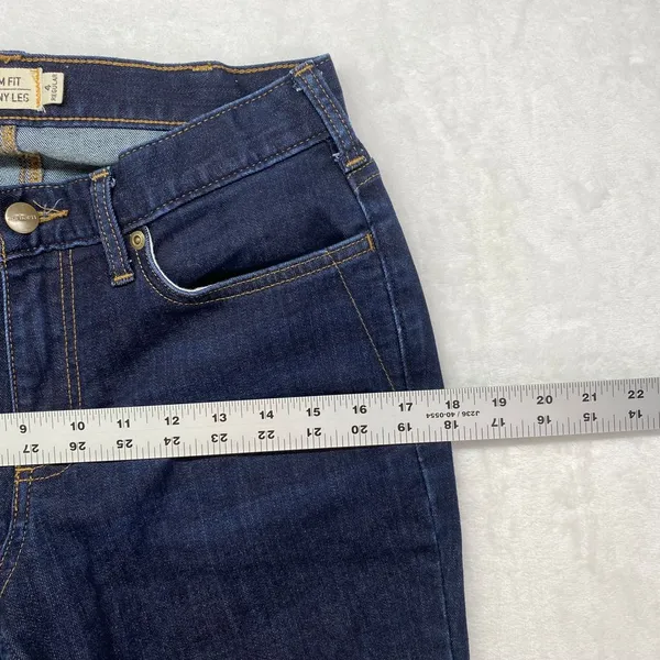 Carhartt Jeans womens Size 4 Slim Fit Skinny Leg Dark Blue Denim Jeans‎ Regular - Image 3