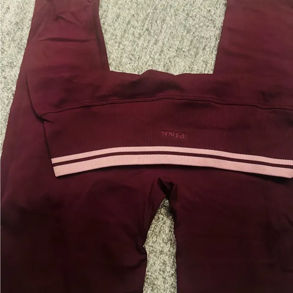 Victoria's Secret Pink Leggings - Burgundy - Image 2