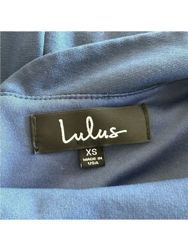 Lulus Blue Sleeveless Scoop Neck Fit and Flare Mini Dress XS - Image 3
