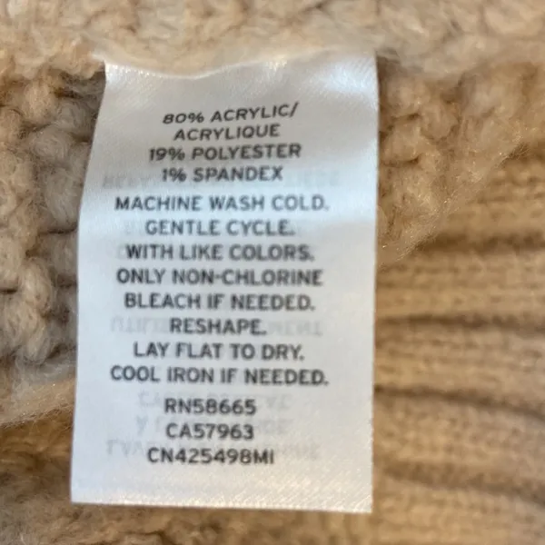Caslon Women’s Chunky Cable Knit Turtleneck Sweater Size Medium NWOT - Image 10