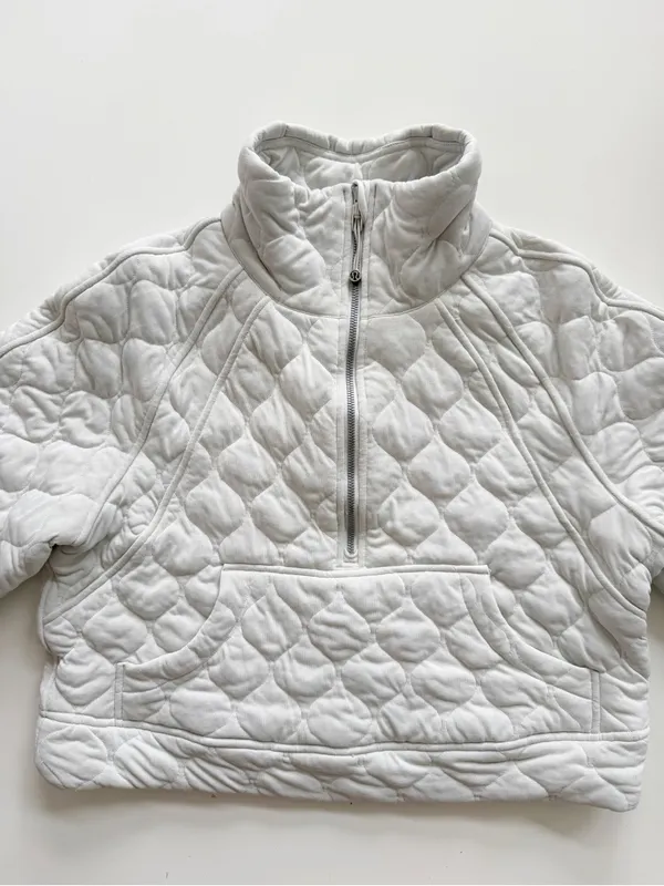lululemon Scuba Oversized Quilted Half Zip Sweatshirt Size XS/S - Image 7