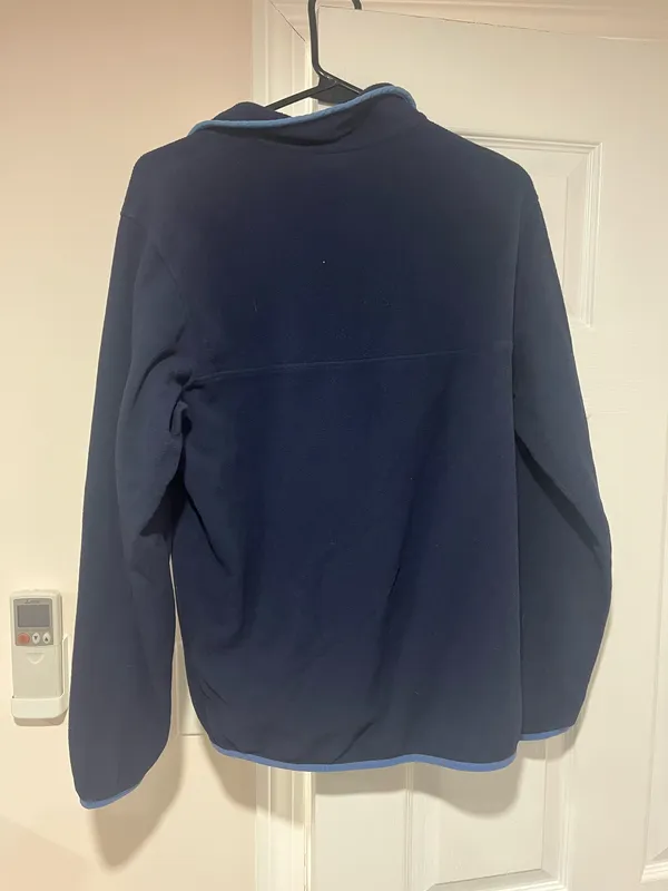 Patagonia Button Quarter Zip Navy Blue - Image 4
