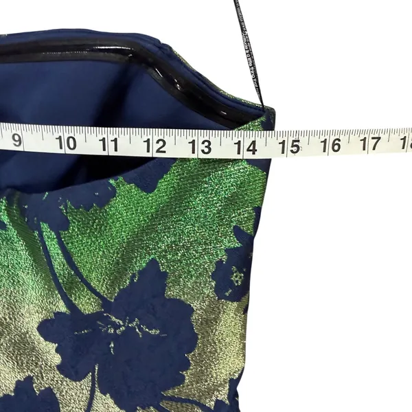 Katie May Valerie Metallic Floral Strapless Mini Dress Womens S Emerald Garden - Image 10