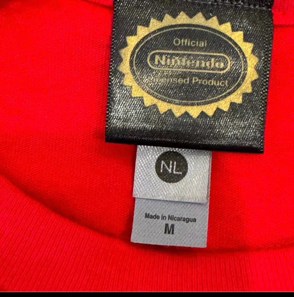 Nintendo Mario Bros Tshirt Hat Beanie Red White M Halloween Costume Rapper - Image 4