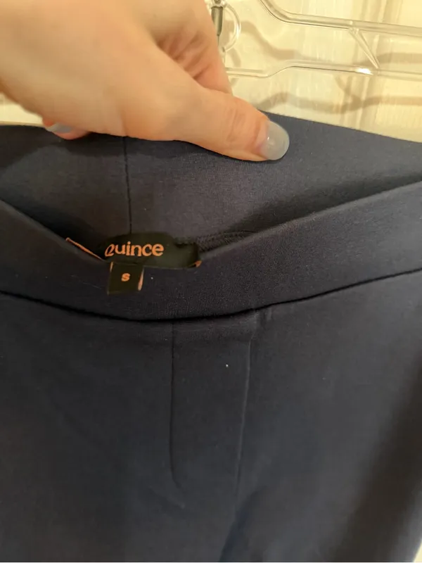 Quince Ultra Stretch Ponte Pull On Pants Navy Size Small - Image 3