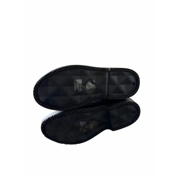 Jeffrey Campbell Matte Black Tall Rubber Rain Boots Size 10 Round Toe - Image 8