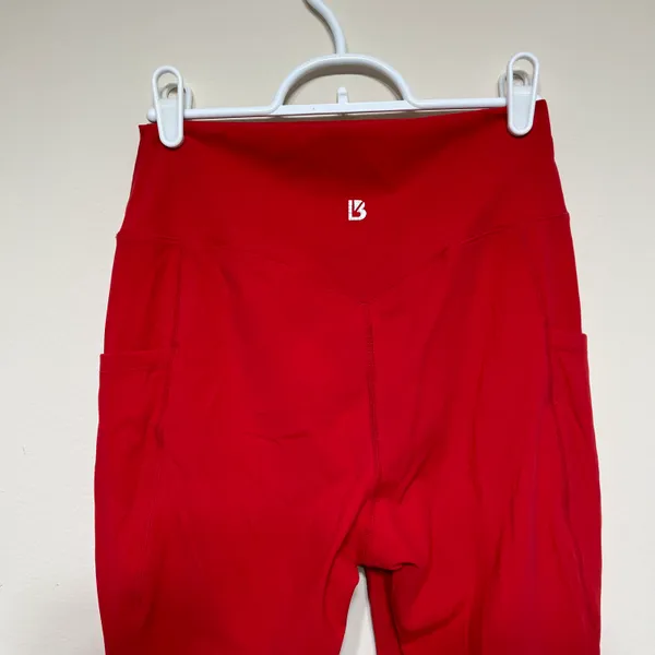 Buffbunny Red Leggings With Pockets Medium - Image 5