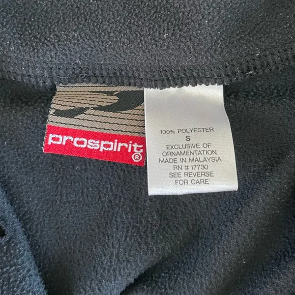 ProSpirit Black Fleece Full Zip Activewear Running Vest Size Small - Image 3