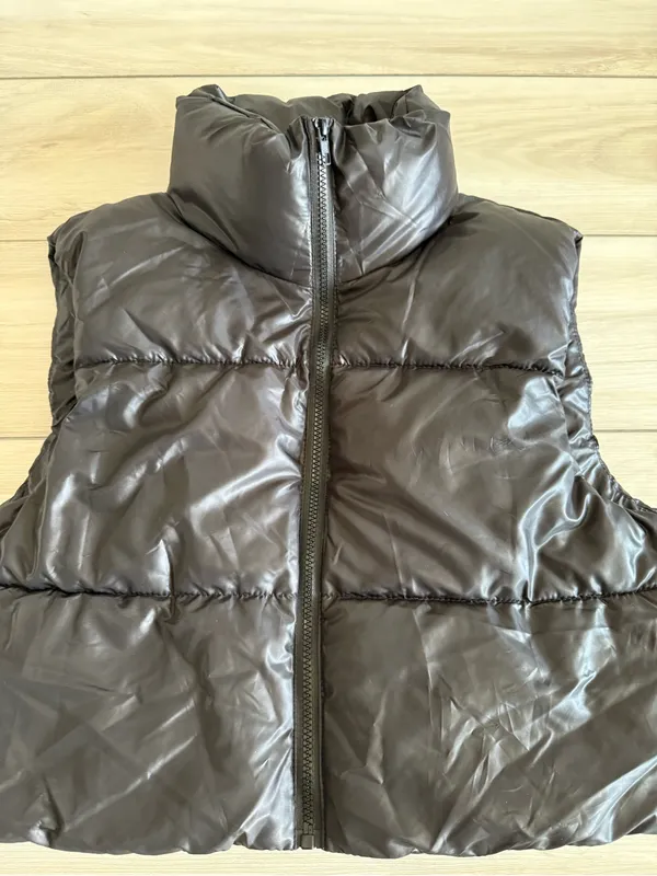 FME Lightweight Puffer Vest Black Large NWOT - Image 2