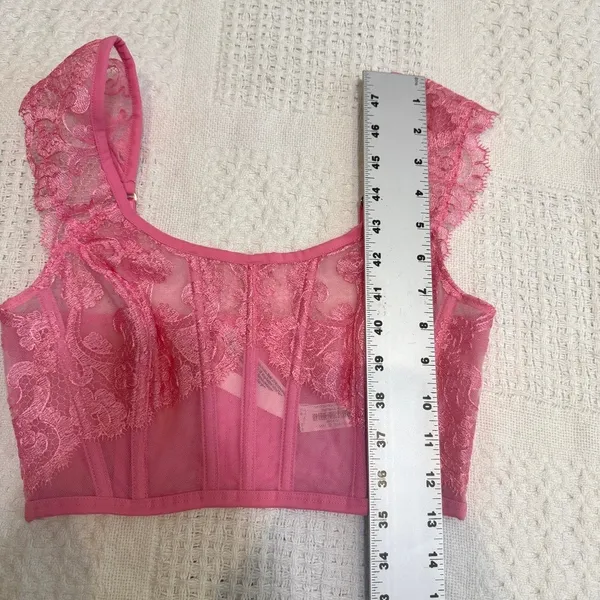 Victoria's Secret Dream Angels small Boho cap sleeve corset BC 3185 - Image 3