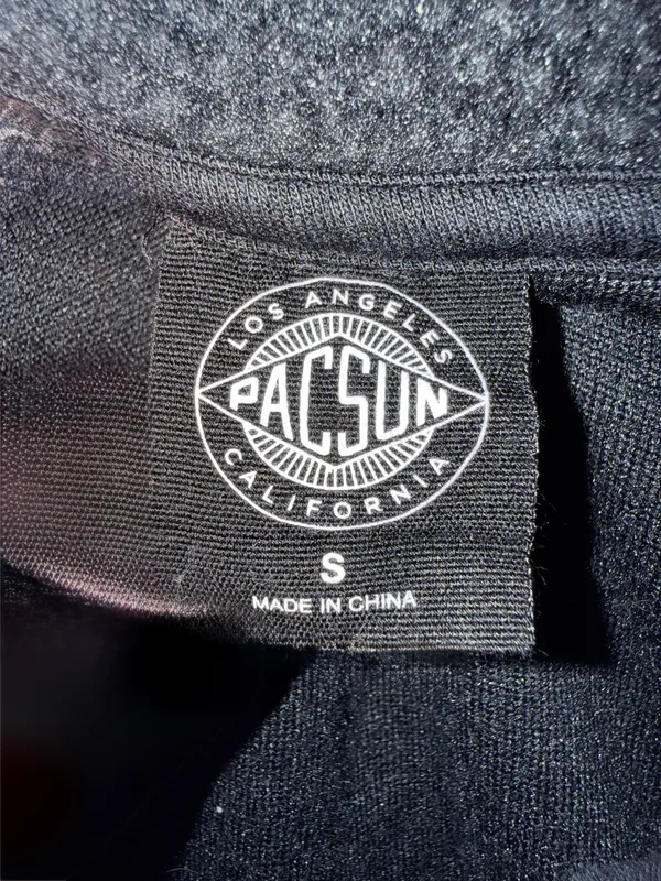 PacSun Lightweight Black Sherpa Jacket - Image 3