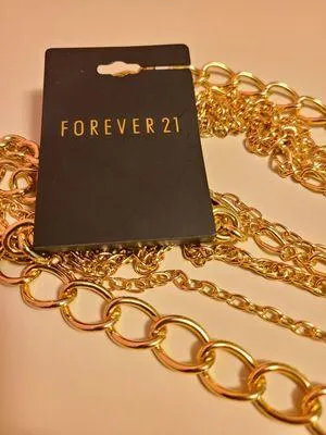 Forever 21 Gold Layered Necklace - Image 2