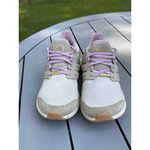 Adidas Ultraboost 1.0 Off White Lilac Women Size 8 Sneakers ID9665 Running Shoes - Image 4