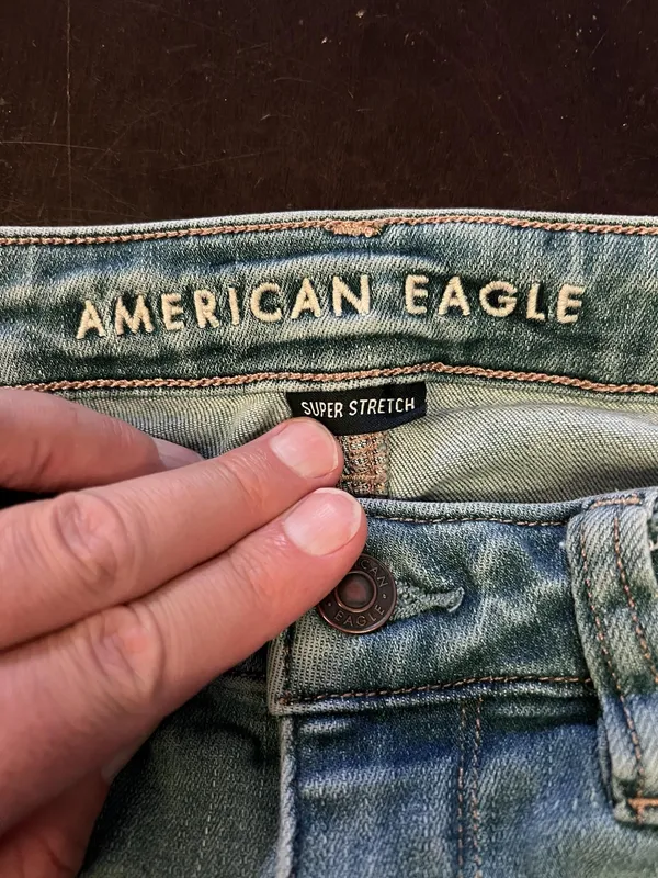 American Eagle Outfitters Highest Rise Jegging Jeans Womens 8 Med Wash Stretch - Image 8
