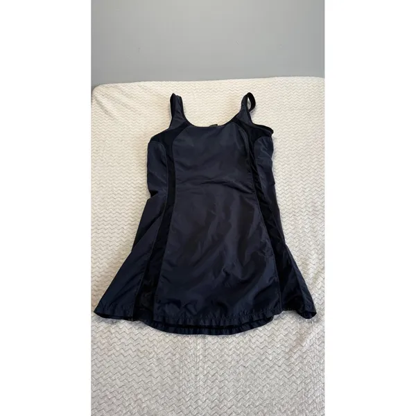 Vintage Nike Dri-FIT Women Black Tennis Dress Built-in Bra Mesh Panels Size L - Image 2