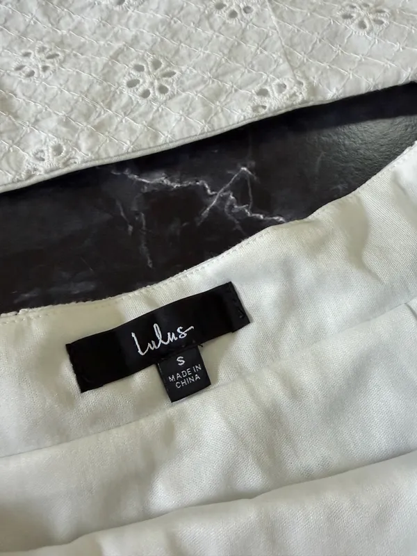 Lulus White Eyelet Set - Image 3