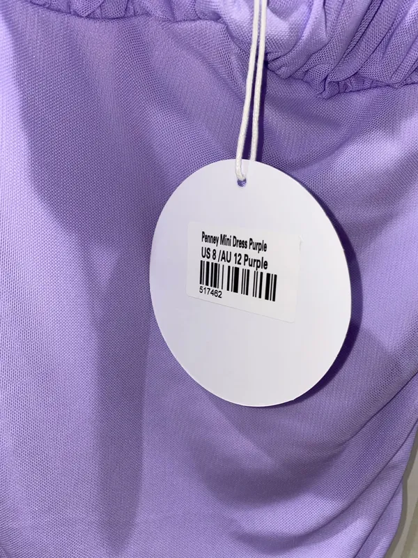 NWT Princess Polly Purple Penney Mini Dress 8 - Image 3