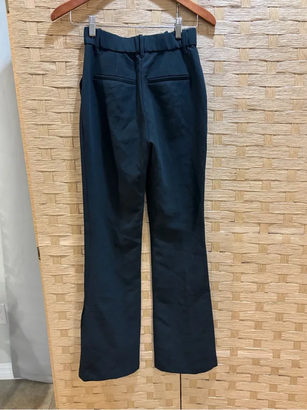 Abercrombie and Fitch Black Wide Slit Leg Trouser Size 24 NWOT - Image 4