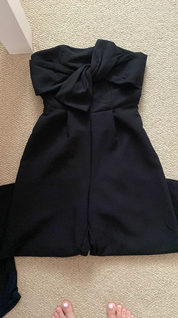 Boutique Formal Black Jumpsuit - Image 3