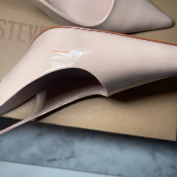 Mango Elegant Pink Slingback Heels - Image 7