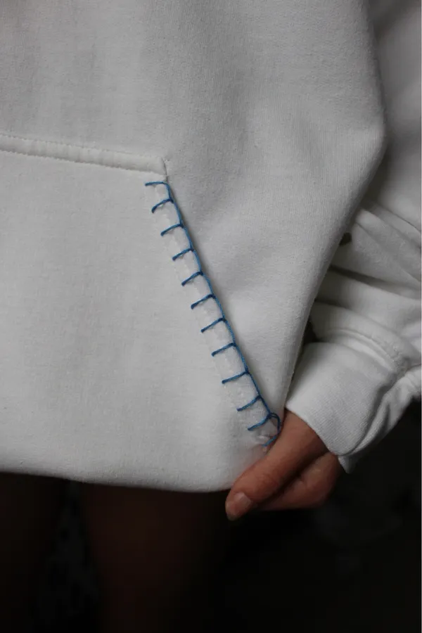 sailboat patchwork hoodie White Size s - Image 4