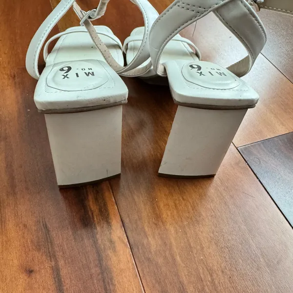 Mix No. 6 Alyanna Sandal in White | Size 8 - Image 6