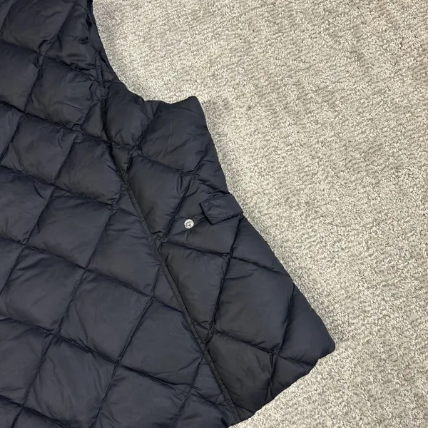 Eddie Bauer Vest Women XL Premium Goose Down Puffer EB700 Black Full Zip Pockets - Image 6