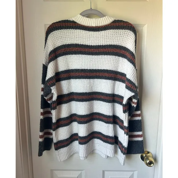 American Eagle Stripped Chunky Sweater - Medium - Image 6