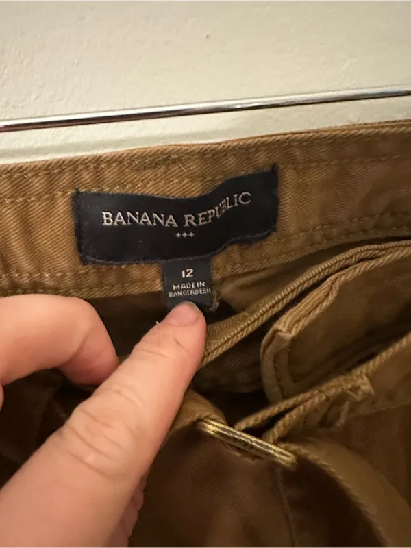 Banana Republic High-Rise Tapered Belted Cargo Pants 12 - Image 3